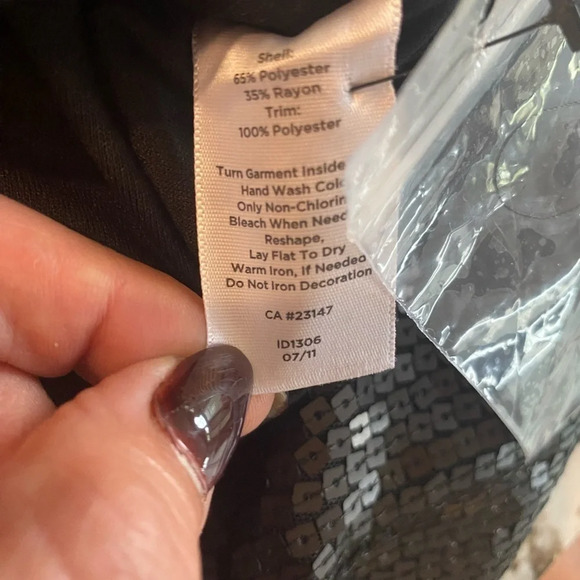 Talbots Black Sequin Tank Top-maybe worn once - Picture 8 of 9